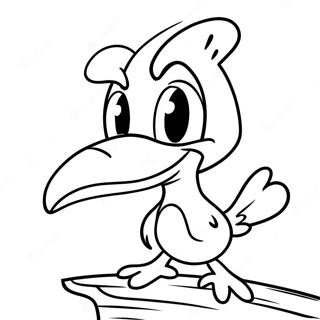 Funny Woody Woodpecker Coloring Page 16270-13127