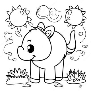 Sticker Coloring Page For Kids 16289-13137