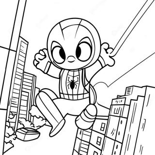 Baby Spiderman Coloring Pages