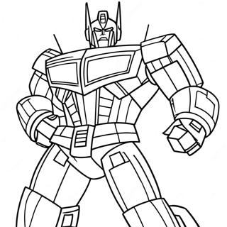 Optimus Prime Heroic Coloring Page 162-129