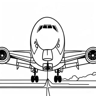 A380 Airplane Coloring Page 16309-13156