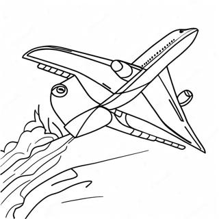 A380 Airplane In Flight Coloring Page 16310-45601