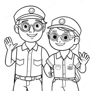 Blippi And Meekah Coloring Page 16319-13160