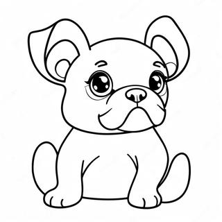 Boston Terrier Puppy Coloring Page 16339-13176