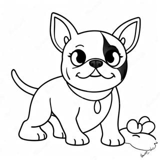 Playful Boston Terrier Coloring Page 16340-13178