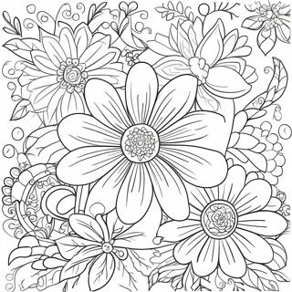 Romantic Floral Patterns Coloring Page 16350-13188