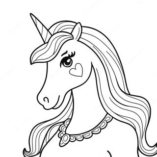 Barbie Unicorn Magical Adventure Coloring Page 16369-13197