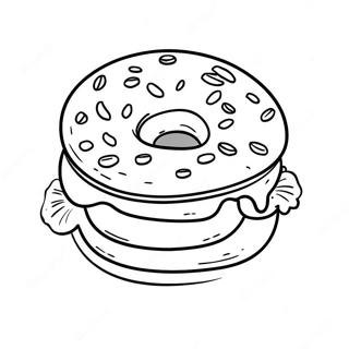 Dunkin Donuts Logo Coloring Page 16379-13203