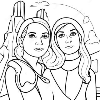 Adventurous Trinity And Madison Coloring Page 16400-13222