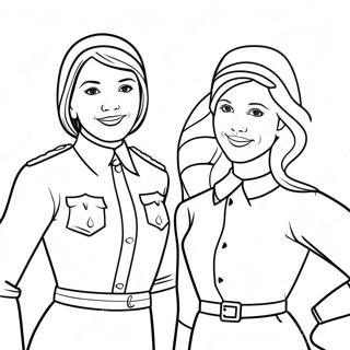 Adventurous Trinity And Madison Coloring Page 16400-13224