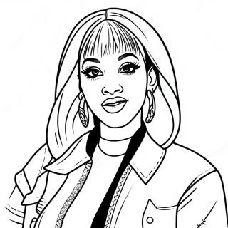 Cardi B Coloring Page 16419-13249