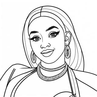 Cardi B Coloring Page 16419-13251