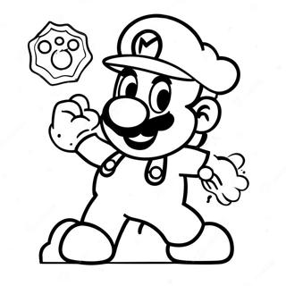 Mario Power Ups Coloring Page 16439-13254