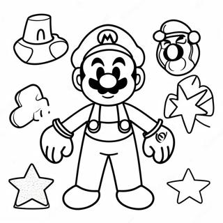 Mario Power Ups Coloring Page 16439-13256