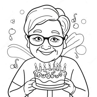 Happy Birthday Grandma Coloring Page 16519-13318