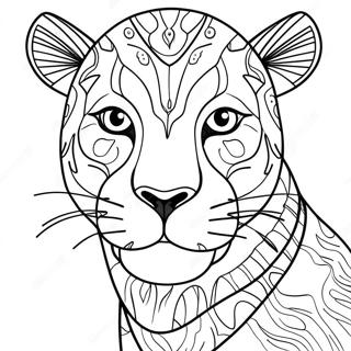 Black Panther Animal Coloring Pages