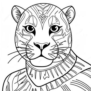 Black Panther Animal Coloring Page 16539-13334