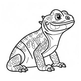 Bearded Dragon Coloring Page 16549-13341