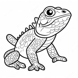 Bearded Dragon Coloring Page 16549-13344