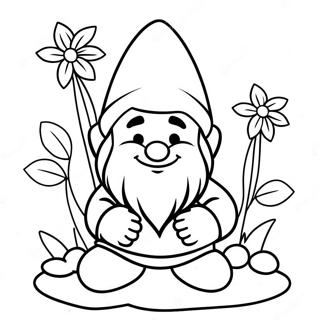 Garden Gnome Coloring Page 16559-13350