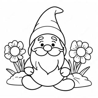 Garden Gnome Coloring Page 16559-13351