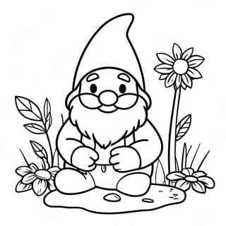 Garden Gnome Coloring Page 16559-13352