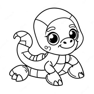 Cute Cartoon Scorpion Coloring Page 16580-13370