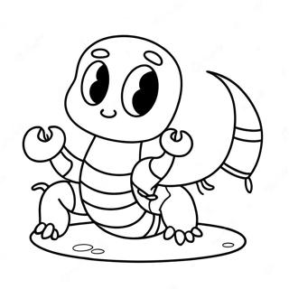 Cute Cartoon Scorpion Coloring Page 16580-13372