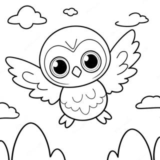 Owlette Flying In The Night Sky Coloring Page 16590-13374