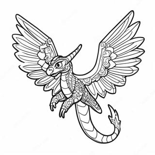 Wings Of Fire Rainwing Coloring Page 16599-13382