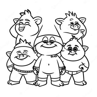 Trolls Band Together Floyd Coloring Page 16619-13398