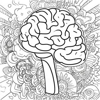 Colorful Adhd Brain Coloring Page 16630-13409