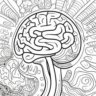 Colorful Adhd Brain Coloring Page 16630-13410