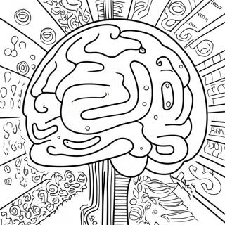 Colorful Adhd Brain Coloring Page 16630-13411