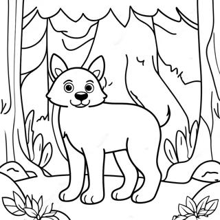 Forest Animal Coloring Page 16639-13415