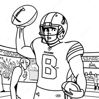 Ja Marr Chase Touchdown Celebration Coloring Page 16650-13427