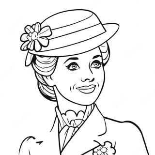 Mary Poppins Coloring Page 16679-13452