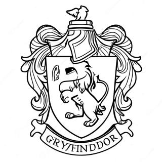 Gryffindor Crest Coloring Page 16689-13458