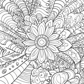 Aesthetic Trippy Coloring Pages