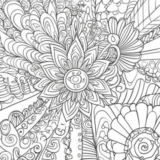 Aesthetic Trippy Patterns Coloring Page 16699-13463