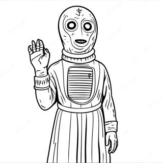 Scp 173 Statue Coloring Page 16720-13482