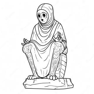 Scp 173 Statue Coloring Page 16720-13483