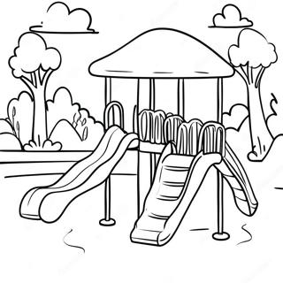 Sunny Day Playground Coloring Page 1672-1384