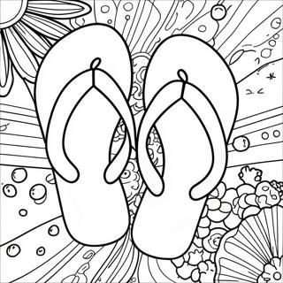 Flip Flop Coloring Pages