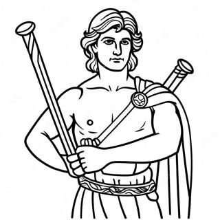 David With A Sling Coloring Page 16760-13513