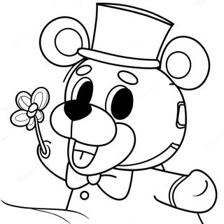 Funtime Freddy In Action Coloring Page 16770-13517