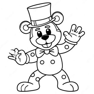 Funtime Freddy In Action Coloring Page 16770-13519