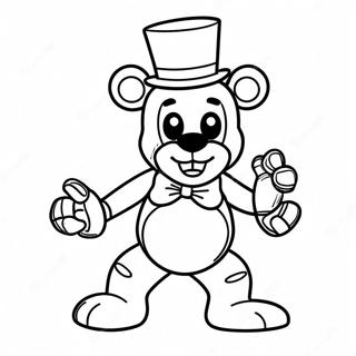 Funtime Freddy In Action Coloring Page 16770-13520