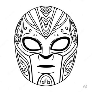 Rey Mysterio Mask Coloring Page 16779-13527