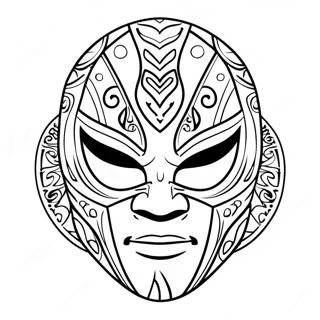 Rey Mysterio Mask Coloring Page 16779-13528